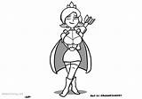 Coloring Pages Royale Clash Adam Princess Drawing sketch template