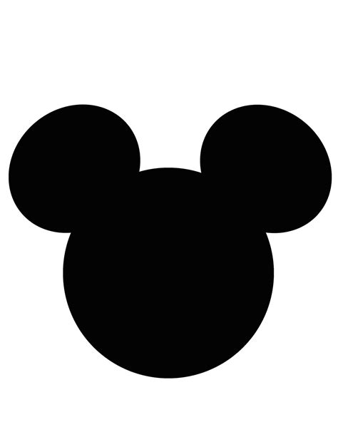 mickey mouse template clipart