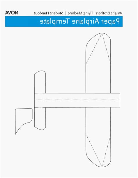 airplane template printable
