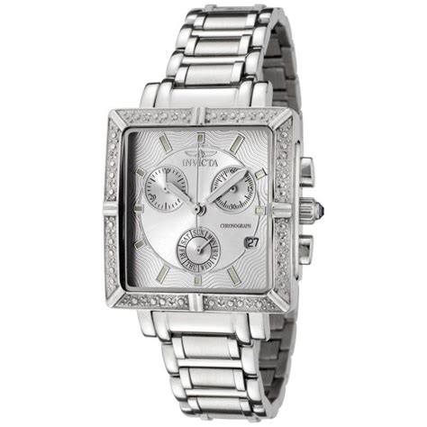 timeless and elegant is the invicta 5377 women s square angel diamond