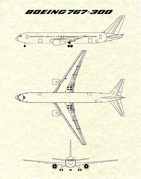 boeing   patent print boeing  airplane drawing aviation art