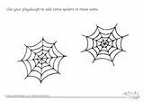 Mats Playdough Spider Halloween Mat Holiday Kids sketch template