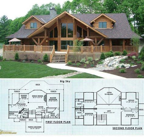 cabin house plans log home plans log cabin floor plans