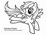 Coloring Dash Rainbow Pages Popular Pony Little sketch template