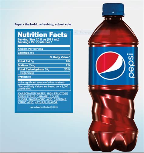 nutritional content  pepsi    health nutrition