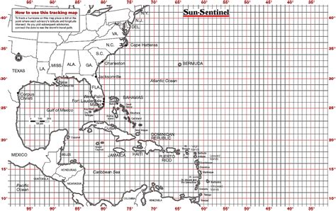 printable atlantic hurricane tracking chart lamer