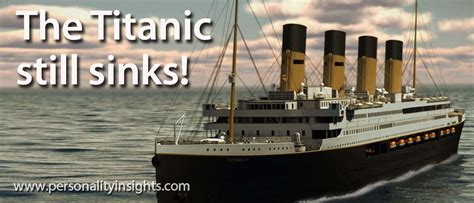 tip  titanic  sinks personality insights