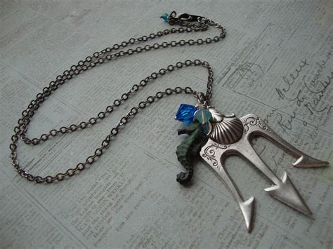 Poseidon ~ Percy Jackson Lightning Thief Trident Necklace
