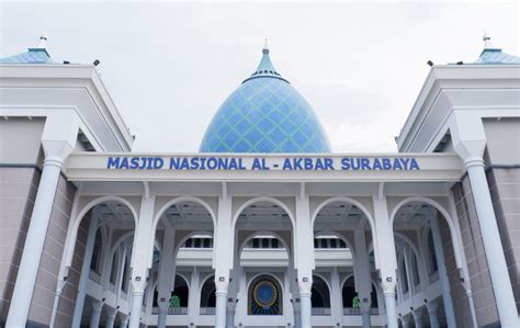 masjid al akbar surabaya fasilitas  konstruksinya