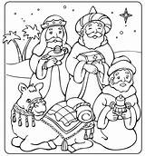 Epiphany Coloring Pages Christmas Cards Sheets Wise Men Printable Greetings Natal Wishes Stamped Letters Jr Three sketch template