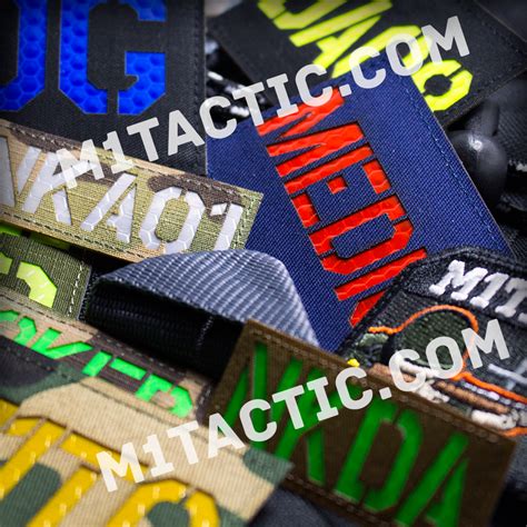 custom call sign id patch reflective mtactic