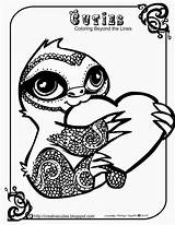 Coloring Pages Sloth Cuties Cutie Printable Baby Cute Creative Kids Drawing Color Pet Shop General Lee Easy Print Littlest Cartoon sketch template