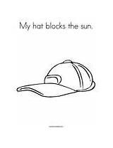 Coloring Hat Blocks Sun Text Great Other Change Template sketch template