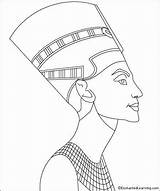 Nefertiti Enchantedlearning Egyptian Gama sketch template