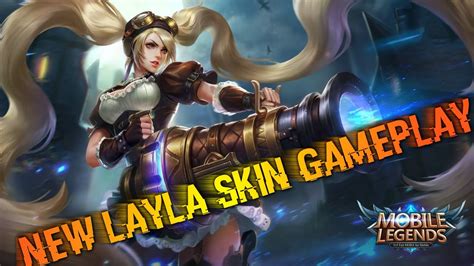 Layla New Malefic Gunner Skin Gameplay │mobile Legends