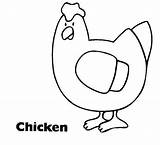 Chicken Coloring Cooked Getcolorings Color Print sketch template