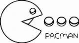 Pacman Pac Wecoloringpage Kolorowanki Dzieci Scappa Personaggio Dai Raccoglie Nemici sketch template