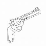 Geweren Geweer Pistolen Leukvoorkids Magnum Revolver sketch template