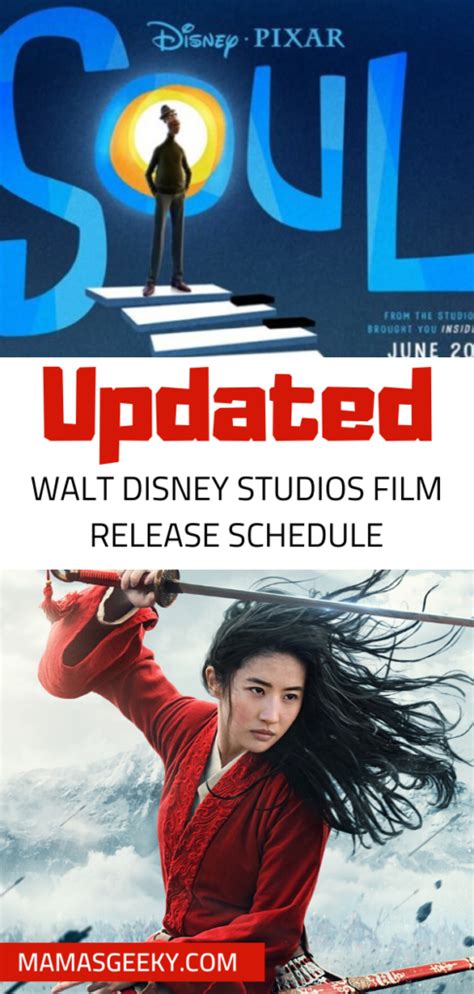 updated walt disney studios motion pictures release schedule