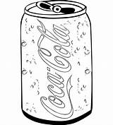 Coca Coke Bottle Colouring Printable Pencil sketch template