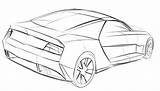 Camaro Sketch Coloring Pages Cars Chevrolet Template sketch template