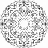 Mandala Coloring Chakra Template sketch template