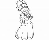 Peach Princess Coloring Pages Daisy Mario Printable Character Bros Print Clipart Library Comments Kids Coloringhome Popular Color Getcolorings sketch template