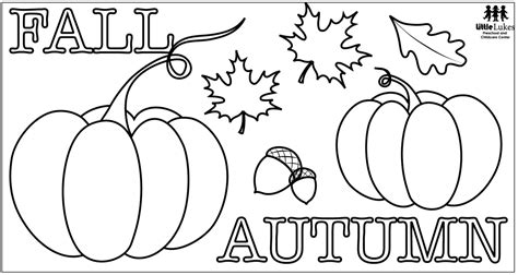autumn coloring pages images