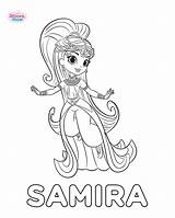 Shine Shimmer Coloring Pages Samira Printable Princess Kids Print Color Sketch Colouring Scribblefun Sheets Cartoon Books Birthday Book Adult Cute sketch template