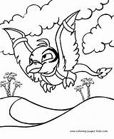 Coloring Pages Neopets Cartoon Color Character Printable Sheets Kids Found sketch template