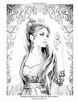 Coloring Grayscale Pages Adult Book Adults Fashion Amazon Printable Books Women sketch template