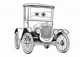 Cars Lizzie Coloring Pages Cartoon Disney sketch template