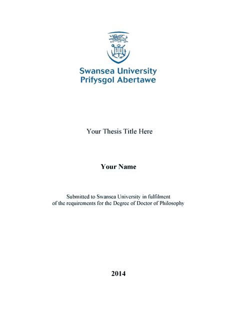 title page dissertation dissertation title page