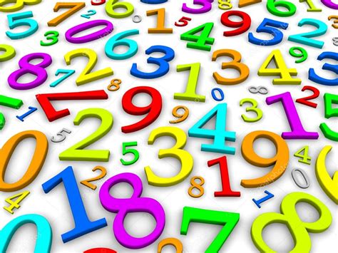Colorful numbers background â€” Stock Photo Â© skvoor #23138674