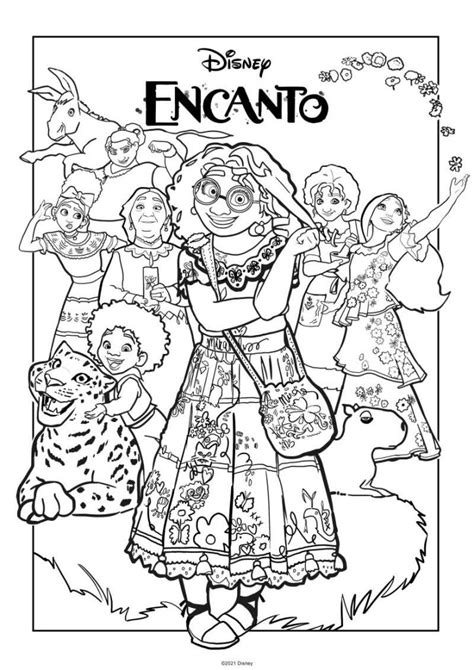encanto coloring pages  printable activities