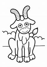Coloring Goat Pages Horns Preschool Toddler Crafts Goats Printable Parentune Arts Projects Gruff Billy Worksheets Cute Books sketch template
