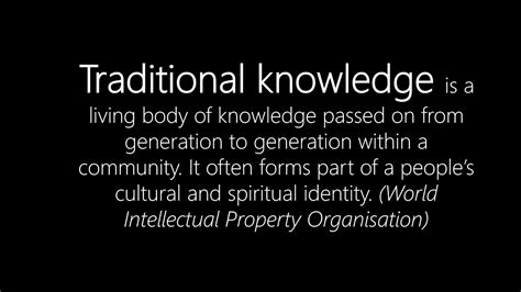 traditional knowledge  youtube