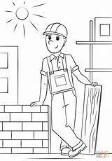 Construction Coloring Worker Pages Printable Community Work Drawing Girl Helpers Colorings sketch template