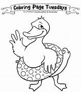 Coloring Lucky Pages Ducky Kids sketch template