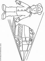 Engineer Railroad Coloring Pages Printables sketch template