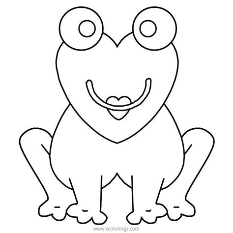 valentines day heart frog coloring pages xcoloringscom