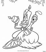 Beast Beauty Coloring Pages Disney Kids Color Printable Lumiere Sheets Belle Colouring Cartoon Book Sheet Print Choose Board sketch template