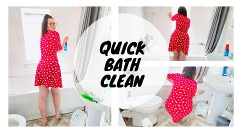 clean with me quick bath clean kate berry relaxing watch youtube