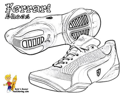 basketball shoes coloring pages printable  coloring pages