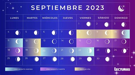 calendario lunar de septiembre  fases lunares luna de cosecha