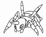 Pokemon Ariados Coloring Pages Pokémon Drawings Morningkids sketch template