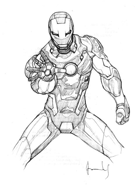 iron man logo coloring
