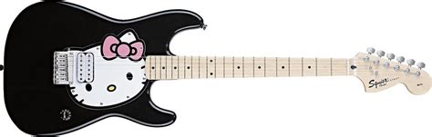 squier  kitty stratocaster black