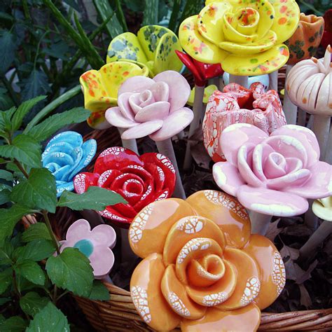 ceramic flowers  behance