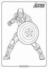 Marvel Coloring Pages Avengers Pdf America Captan Captain Coloringoo Superhero Printable Book Print Choose Board Kids sketch template